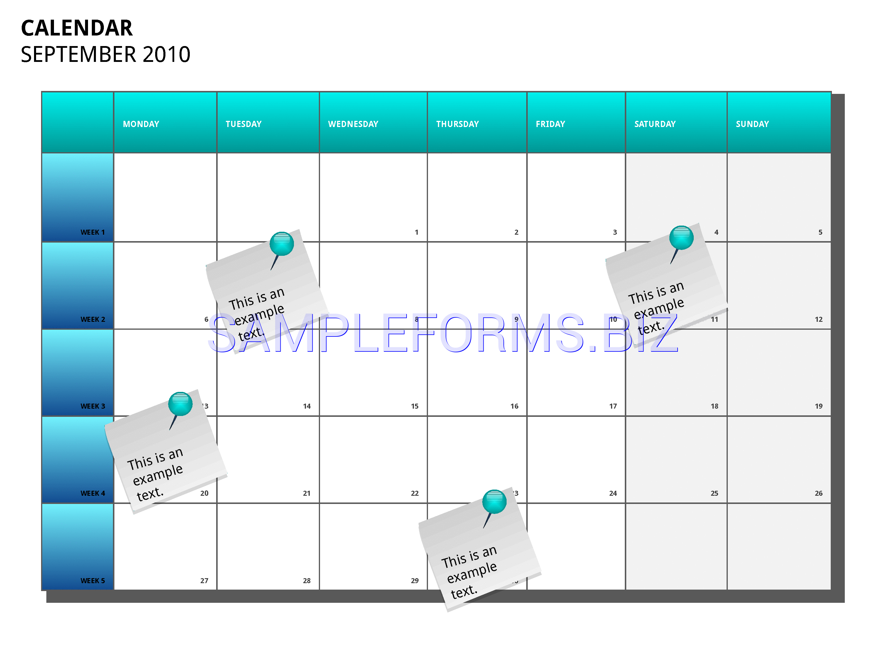 Preview free downloadable Project Planning Calendar in PDF (page 3)